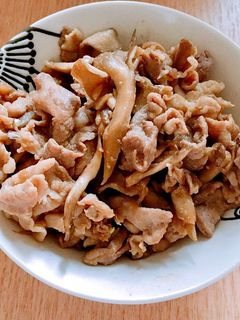 豚肉と舞茸のにんにく醤油炒め-レシピのメイン写真