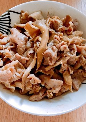 豚肉と舞茸のにんにく醤油炒め-レシピのメイン写真