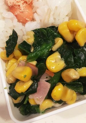 電子レンジでベーコンほうれん草-レシピのメイン写真