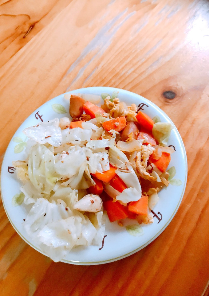 適当野菜炒め？失敗版！笑 一人暮らし用？-レシピのメイン写真