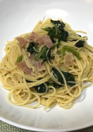ほうれん草ときのこの和風パスタ-レシピのメイン写真
