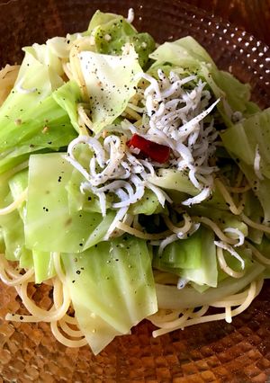 キャベツとしらすのアンチョビパスタ-レシピのメイン写真