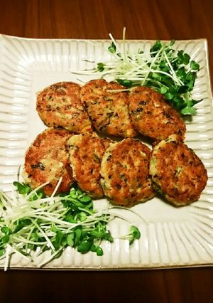 ツナと野菜の豆腐お焼き-レシピのメイン写真