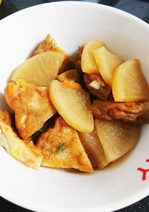 天ぷらと大根の煮物-レシピのメイン写真