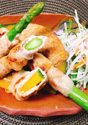 アスパラ肉巻き 野菜の肉巻き 簡単-レシピのメイン写真