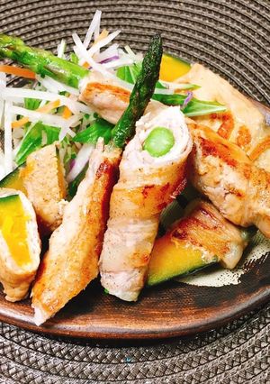 かぼちゃの肉巻き 野菜肉巻き 簡単-レシピのメイン写真