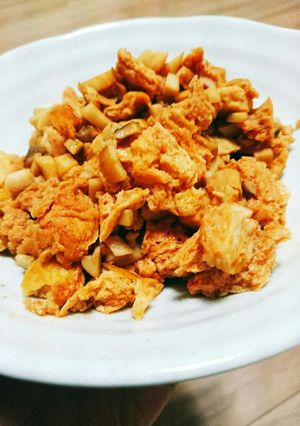 .冷凍豆腐とエリンギのケチャップ炒め:)-レシピのメイン写真