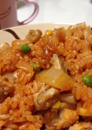 簡単にパラパラ!チキンライス-レシピのメイン写真
