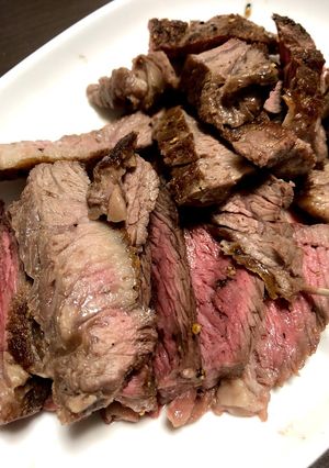 IHで牛肉ポンドステーキ-レシピのメイン写真