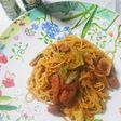 フライパン♥トマトパスタペペロンチーノ風