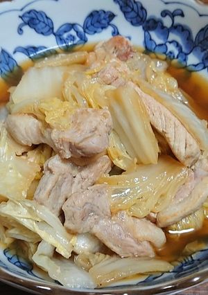 豚肩ロースと白菜の和風ガーリック蒸し焼き-レシピのメイン写真