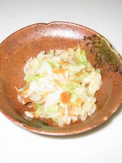 キャベツの梅和え-レシピのメイン写真