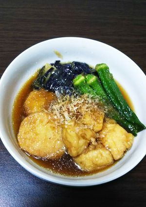 簡単 ささみと茄子、長芋の揚げ浸し-レシピのメイン写真