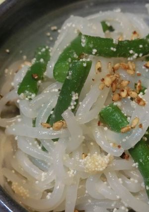 白滝・インゲンのチャチャっとたらこ和え-レシピのメイン写真