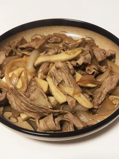 【簡単】豚肉とエリンギのバター醤油炒め-レシピのメイン写真