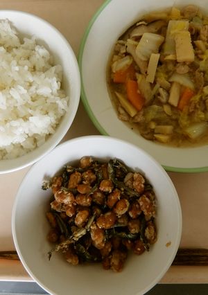 給食レシピ 八宝菜・大豆と小魚の揚げ煮-レシピのメイン写真