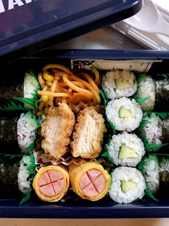 中学生弁当日記(俵型おにぎり編)-レシピのメイン写真