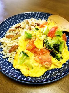 トマトとブロッコリーのふんわり卵炒め-レシピのメイン写真
