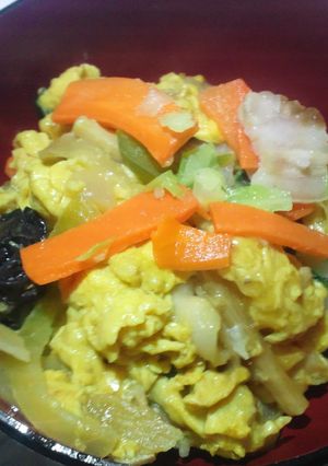 簡単　お試メシ　卵と木耳の中華炒め＋-レシピのメイン写真