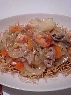 パリパリ&とろ~り♡皿うどん♪-レシピのメイン写真