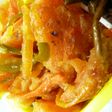 サーモンと野菜のさっぱり焼き。