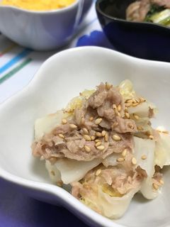 白菜とツナのごま和え-レシピのメイン写真