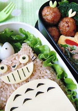 ウズラの小トトロ(キャラ弁)-レシピのメイン写真