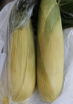 レンジでチン蒸しとうもろこし-レシピのメイン写真