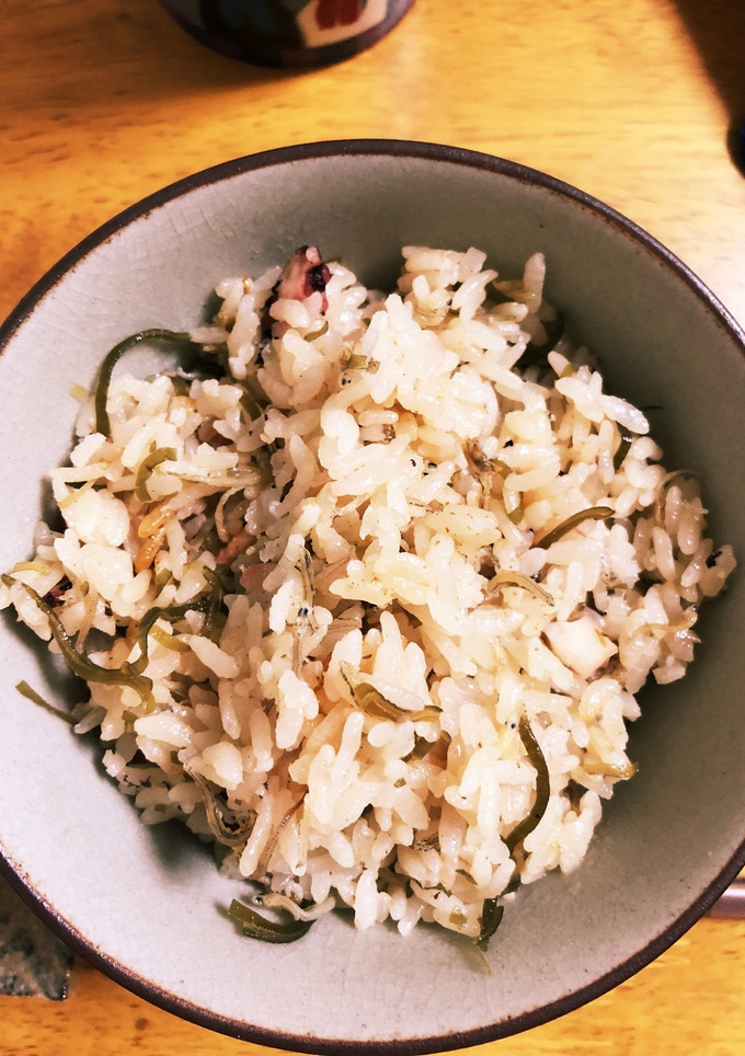 蛸としらすと塩昆布の炊き込みご飯-レシピのメイン写真