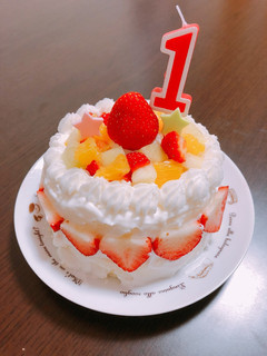 1歳★初めてのバースデーケーキ♡誕生日-レシピのメイン写真