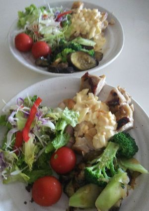 揚げないチキン南蛮風簡単ワンプレート-レシピのメイン写真