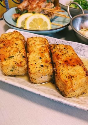 ﾌﾗｲﾊﾟﾝで 簡単 豆腐の揚げめんつゆ-レシピのメイン写真