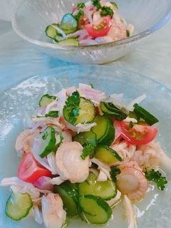 ベビーホタテとササミのイタリアンサラダ-レシピのメイン写真