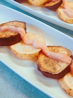 素揚げじゃがいもとさつまいもの明太バター-レシピのメイン写真