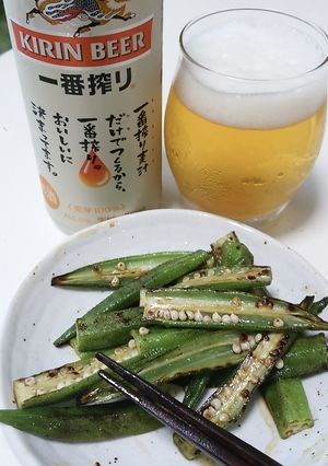 バター醤油香る！焼きオクラ-レシピのメイン写真