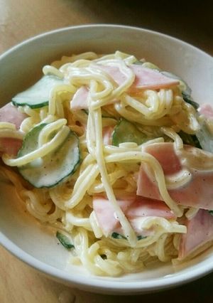 糖質0麺でマカロニサラダ風♪手抜き！？-レシピのメイン写真