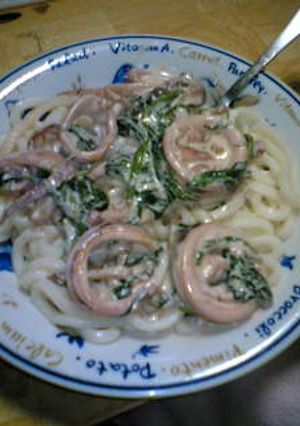 簡単@パスタ風うどん-レシピのメイン写真