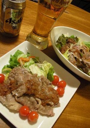 これ美味しい！お肉に梅ぇ～ドレッシング-レシピのメイン写真