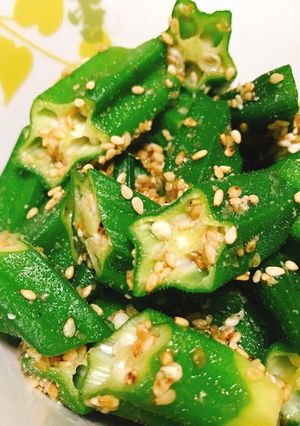夏にぴったり！簡単！オクラの胡麻和え☆-レシピのメイン写真