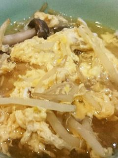モヤシの玉子とじ(食べるスープ)-レシピのメイン写真