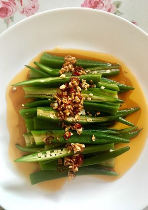 オクラまるごと♡中華風-レシピのメイン写真