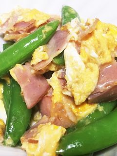 下茹で不要!スナップエンドウの卵炒め-レシピのメイン写真