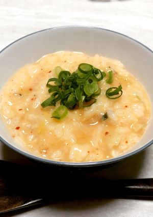 夜食にぴったりなキムチチーズリゾット-レシピのメイン写真