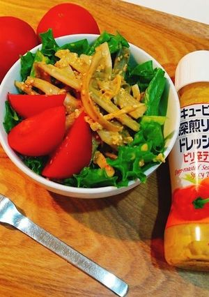 ピリ辛ごぼうのベジボウル-レシピのメイン写真
