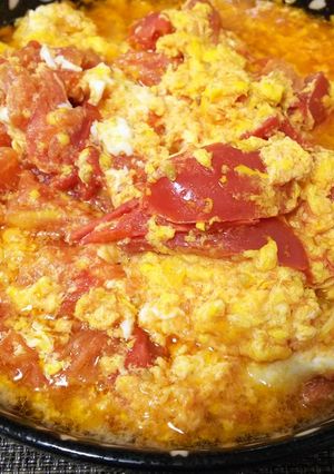 簡単定番・トマトと卵の中華炒め-レシピのメイン写真