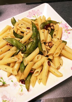 枝豆とペペロンチーノパスタ-レシピのメイン写真
