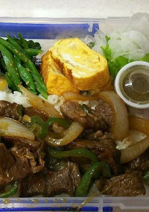 サイコロステーキ弁当-レシピのメイン写真