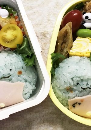 すみっコぐらしキャラ弁(巾着のお布団付)-レシピのメイン写真