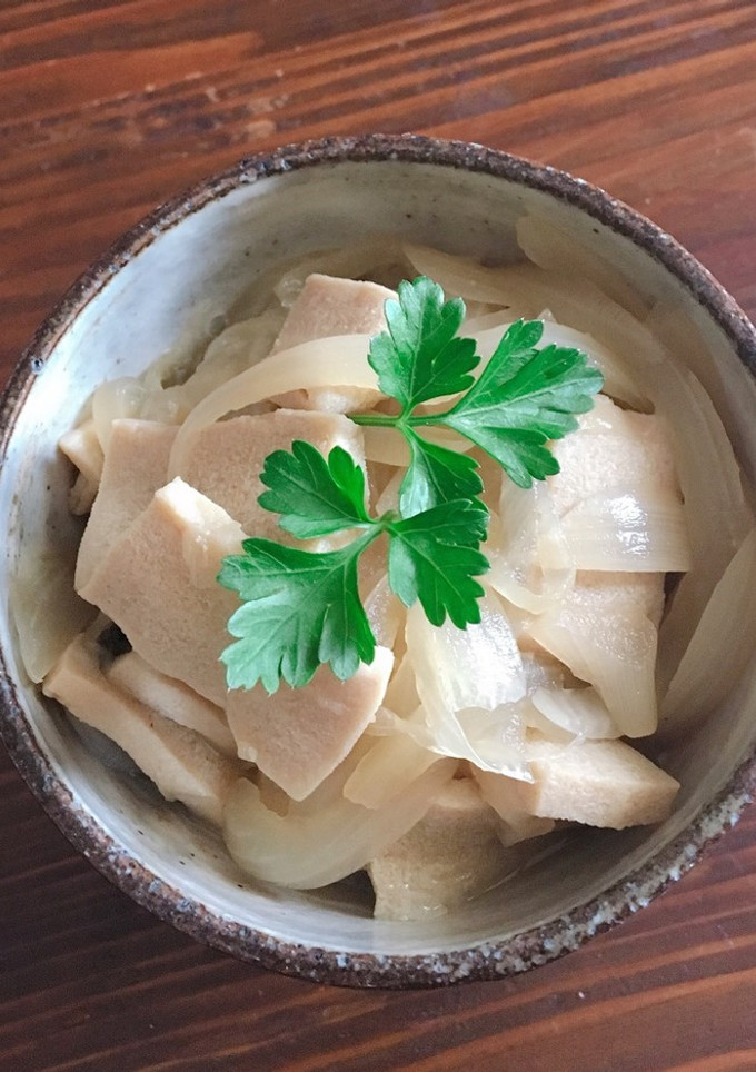 作り置き！高野豆腐と玉ねぎの煮浸し-レシピのメイン写真