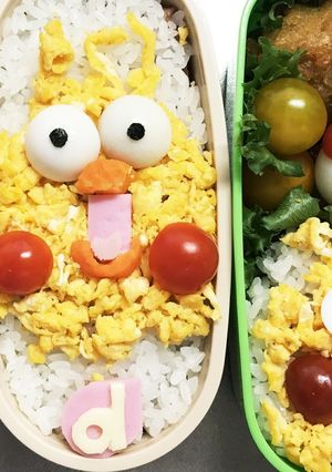 ポインコ兄弟 キャラ弁-レシピのメイン写真